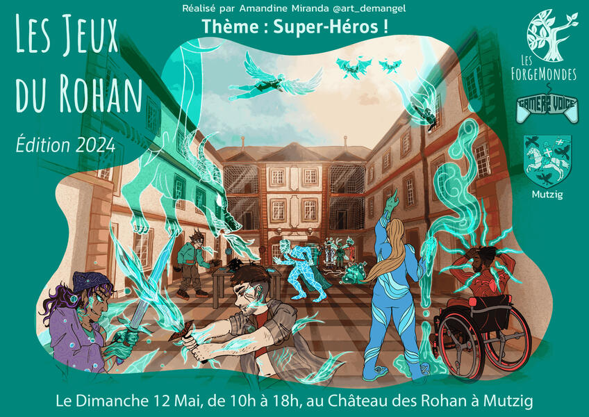 Affiche réalisée pour les Jeux du Rohan organisé par les ForgeMondes
